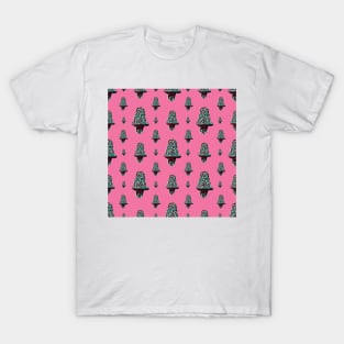 Toot Sweet - Colorful Pink Pattern Of An Owl On A Perch T-Shirt